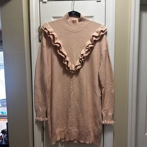Vero Moda Blush Pink Knit Sweater Dress
